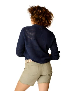 Sweaters & Hoodies-Carve Designs Morgan Polo Sweater for Women