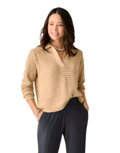 Sweaters & Hoodies-Carve Designs Morgan Polo Sweater for Women