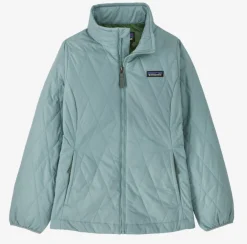 Insulation-Patagonia Nano Puff Diamond Quilted Jacket for Kids (SALE) Thermal Blue