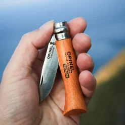 Health & Safety-Opinel No.08 Carbon Steel Folding Knife Beech
