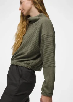 Sweaters & Hoodies|Shirts-Prana Olivia Long Sleeve for Women SALE) Rye Green