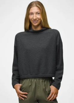 Sweaters & Hoodies|Shirts-Prana Olivia Long Sleeve for Women (SALE) Charcoal