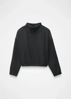 Sweaters & Hoodies|Shirts-Prana Olivia Long Sleeve for Women (SALE) Charcoal