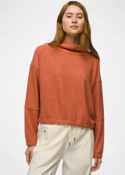 Sweaters & Hoodies-Prana Olivia Long Sleeve (SALE) Terracotta