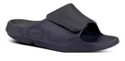 Sandals-Oofos Ooahh Sport Flex Sandal for Men Black