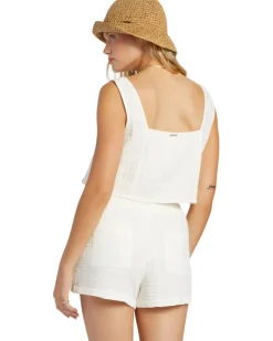 Tank Tops-Billabong Open Skies Top Woven Shirt for Women (SALE)