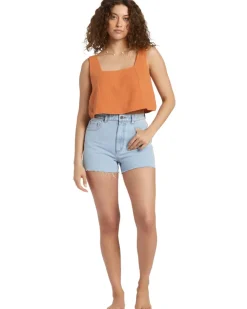 Tank Tops-Billabong Open Skies Top Woven Shirt for Women (SALE)