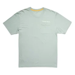 T-Shirts-Howler Brothers Pelican Postage Pocket T-Shirt Puritan Grey