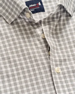 Shirts-Johnnie-O Performance Button Down Shirt - Westwood Light Gray