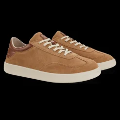 Shoes-Olukai Punini Suede Sneakers for Men Tan / Toffee