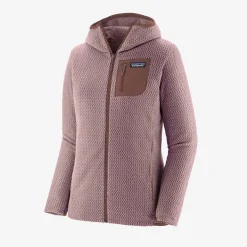 Fleece-Patagonia R1 Air Full-Zip Hoody for Women (SALE) Stormy Mauve