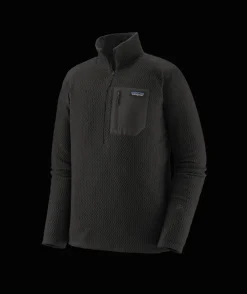 Fleece-Patagonia R1 Air Zip-Neck for Men (SALE) Black