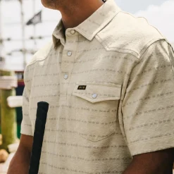 Shirts-Half-Moon Outfitters Ranchero Jacquard Polo for Men (SALE)