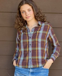 Shirts-Toadu0026Co Re-Form Flannel Boxy Shirt for Women
