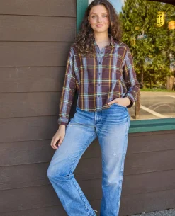 Shirts-Toadu0026Co Re-Form Flannel Boxy Shirt for Women