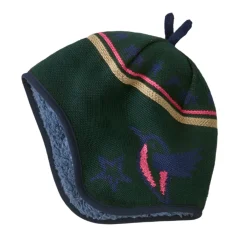 Head & Neckwear-Patagonia Reversible Beanie for Baby (SALE) Allen Stars: Conifer Green