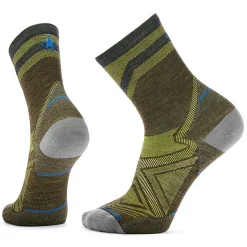 Socks-Smartwool Run Zero Cushion Mid Crew Pattern Socks for Men