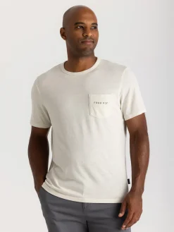 T-Shirts-Free Fly Apparel Salt and Sun Pocket Tee for Men (SALE) Heather Birch