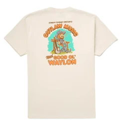 T-Shirts|Shirts-Seager X Waylon Jennings Outlaw Tee Vintage White