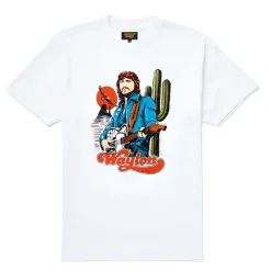 T-Shirts|Shirts-Seager X Waylon Jennings Tee White