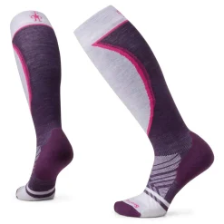 Socks-Smartwool Ski Over the Calf Targeted Cushion Socks for Women Purple Iris