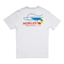 T-Shirts-Howler Brothers Skrimp Cotton T-Shirt for Men Vintage White