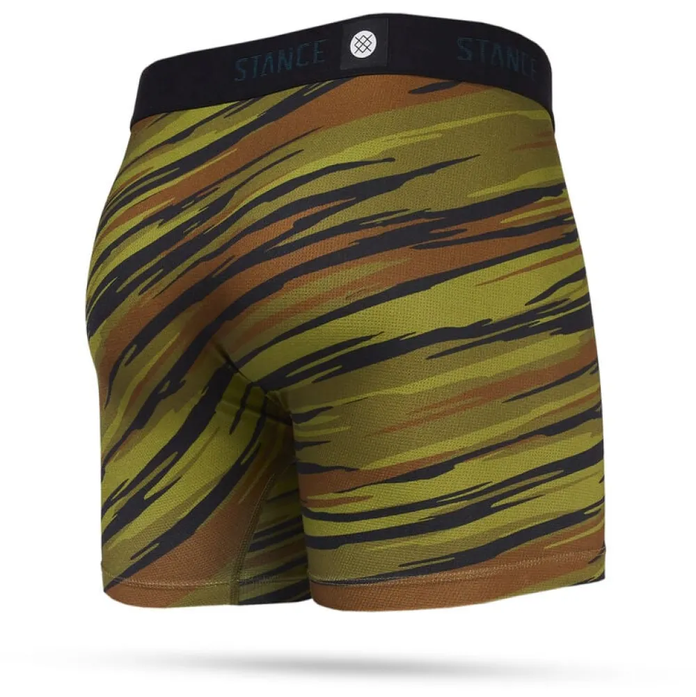 Baselayers & Underwear-Stance Slant Performance Boxer Brief with Wholester Green/Camo