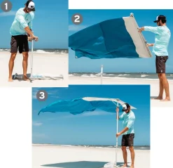 Tents|Sunshades-Solbello Beach Shade Blue