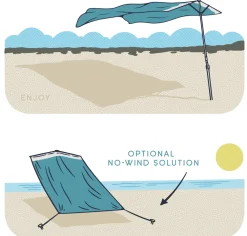 Tents|Sunshades-Solbello Beach Shade Blue