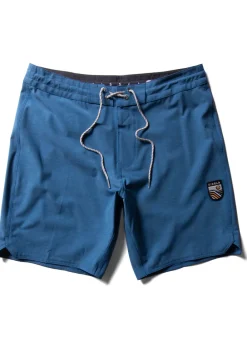 Bottoms-Vissla Solid Sets 17" Boardshort for Boys (SALE) Ocean Blue