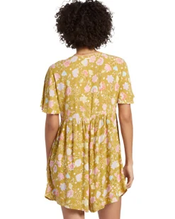 Dresses & Rompers-Billabong Spring Daze Romper/Jumpsuit (FINAL SALE) Green Envy