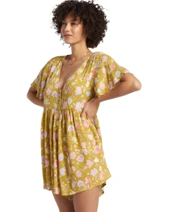 Dresses & Rompers-Billabong Spring Daze Romper/Jumpsuit (FINAL SALE) Green Envy