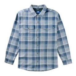 Shirts-AFTCO Stout Flannel Shacket (SALE) Bering Sea