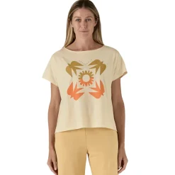 Shirts-Patagonia Sunfirst Relaxed Drop Sleeve Organic T-Shirt for Women (SALE)