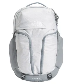 Daypacks-The North Face Surge Backpack for Women (SALE) TNF White Metallic Melange/Mid Grey