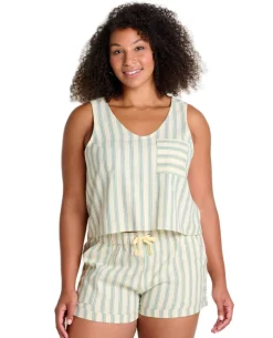 Tank Tops|Shirts-Toadu0026Co Taj Hemp Button Back Tank Top for Women