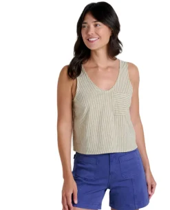 Tank Tops|Shirts-Toadu0026Co Taj Hemp Button Back Tank Top for Women