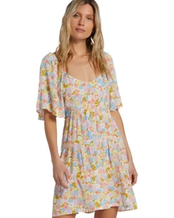 Dresses & Rompers-Billabong Take a Chance Babydoll Dress (SALE) Salt Crystal