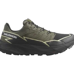 Shoes-Salomon Thundercross Gore-Tex Shoes for Men Olive Night/Black/Alfalfa