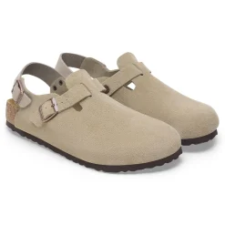 Shoes|Shoes-Birkenstock Tokio Taupe Suede