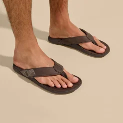 Sandals-Olukai Tuahine Sandal for Men Dark Wood
