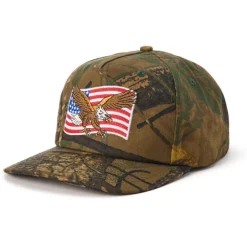 Head & Neckwear-Seager USA Snapback Camo