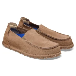 Shoes-Birkenstock Utti for Women (Medium/Narrow) Taupe Suede