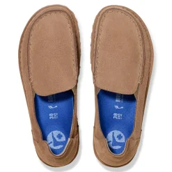 Shoes-Birkenstock Utti for Women (Medium/Narrow) Taupe Suede