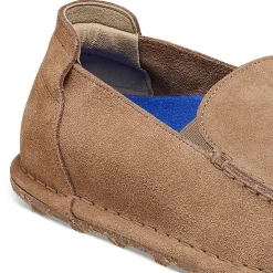 Shoes-Birkenstock Utti for Women (Medium/Narrow) Taupe Suede