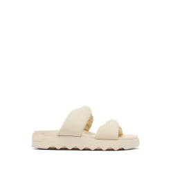 Sandals-Sorel Viibe Twist Slide Sandal for Women (SALE) Honey White/Gum