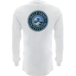 T-Shirts|T-Shirts-Half-Moon Outfitters Wave Logo Long Sleeve T-Shirt (FINAL SALE)