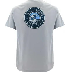 T-Shirts|T-Shirts-Half-Moon Outfitters Wave Logo Short Sleeve T-Shirt