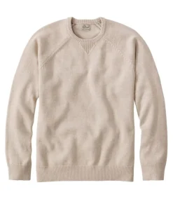 Sweaters & Hoodies-L.L.Bean Wicked Soft Cotton/Cashmere Crewneck Sweater for Men