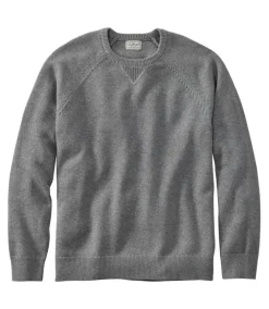 Sweaters & Hoodies-L.L.Bean Wicked Soft Cotton/Cashmere Crewneck Sweater for Men